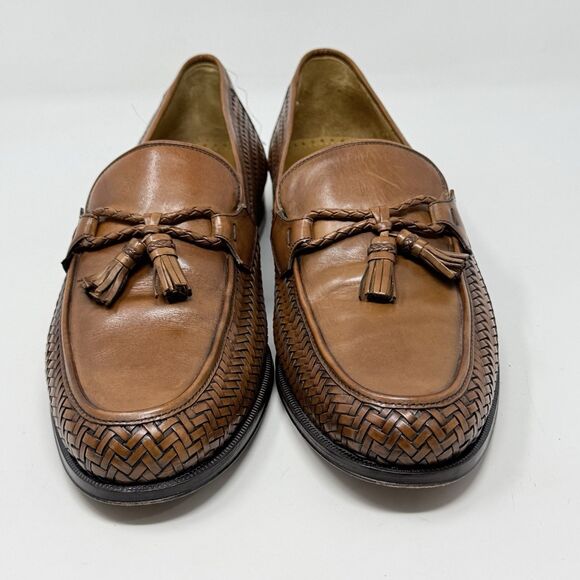 Magnanni Woven Tassels Loafers Mens 11 M Brown Leather Slip On Dress Shoes main image 10